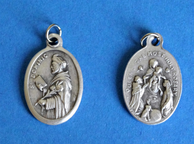Our Lady of the Rosary Medal w/ St. Dominic
