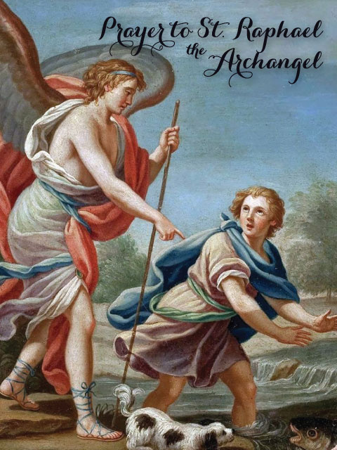 SEPTEMBER 29th: St. Raphael the Archangel Prayer Card***BUYONEGETONEFREE***