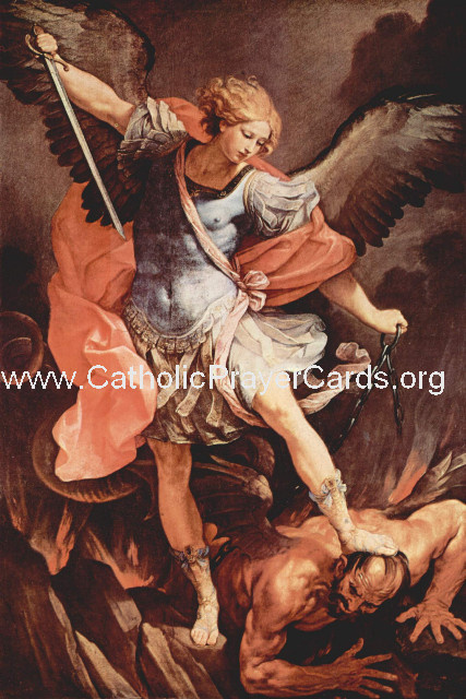 *BILINGUAL* St. Michael Prayer (Latin/English) (LARGE)