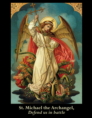 SEPTEMBER 29th: St. Michael the Archangel Defend Us In Battle Prayer Card***BUYONEGETONEFREE***