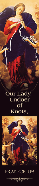 Our Lady Undoer of Knots Bookmark***BUYONEGETONEFREE***