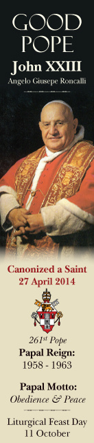 Oct 11th: Special Limited Edition Collector's Series Commemorative Pope John XXIII Canonization Book