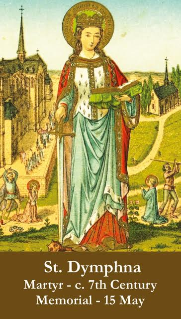 St. Dymphna Prayer Card