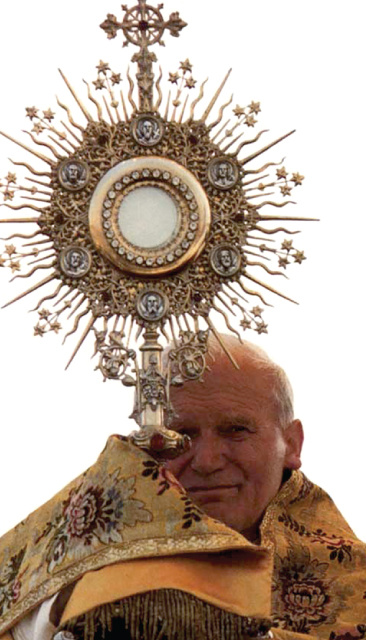 Oct 22nd: St. John Paul II Eucharistic Prayer Card