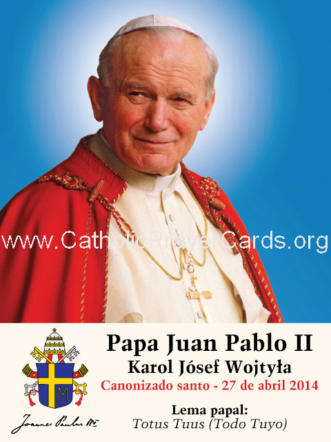 ** SPANISH ** Special Limited Edition Collector's Series Commemorative Pope John Paul II Canonizatio
