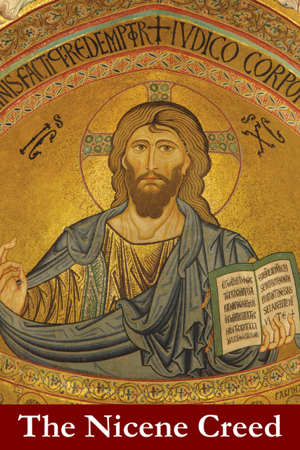 Nicene Creed Prayer Card (Christ Pantocrator Icon)