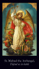 St. Michael the Archangel Defend Us In Battle Prayer Card***JUMBO*** 4x6 Inches
