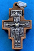 Wood Embedded San Damiano Crucifix