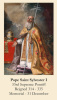 Pope Saint Sylvester I Prayer Card