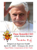 *ENGLISH* Special Limited Edition Collector's Series Commemorative Pope Benedict XVI Prayer Card (LA